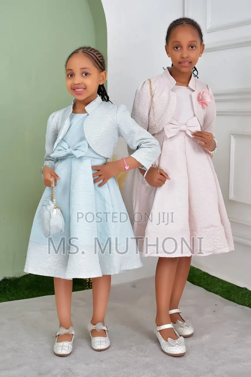 Beautiful Girls Dresses With a Shoulder Bag 4-10yrs