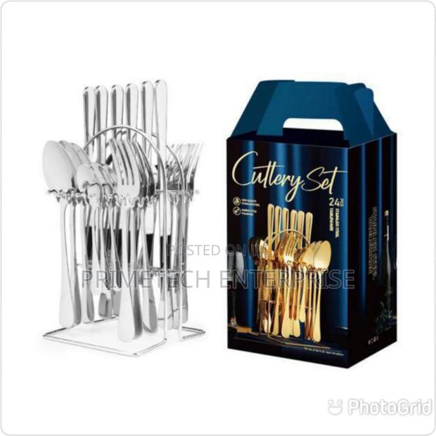 24pcs Cutlery -Silver - main view