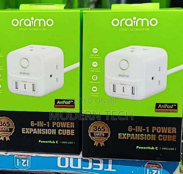 Oraimo Powerhub 2 1.5m 6-in-1 Power Cube Extension