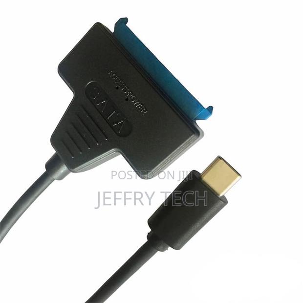 Sata 3 to Usb Type-C Adapter Cable, 2.5 Inch SSD Hard Driv