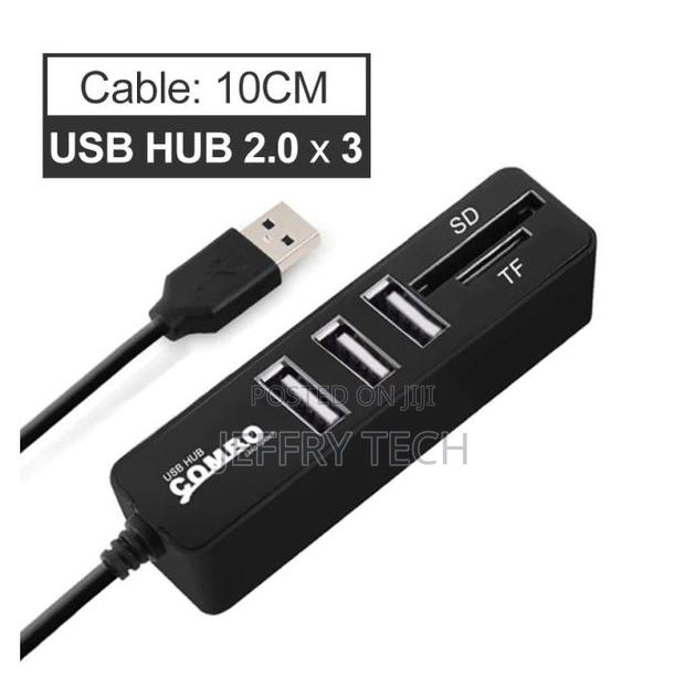 2/3 Port Usb Hub Expansion Combo Tf/Sd Card Reader - main view