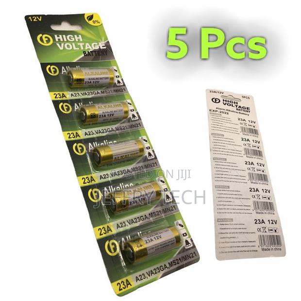5pcs/1pack 23a 12v Alkaline Battery - main view