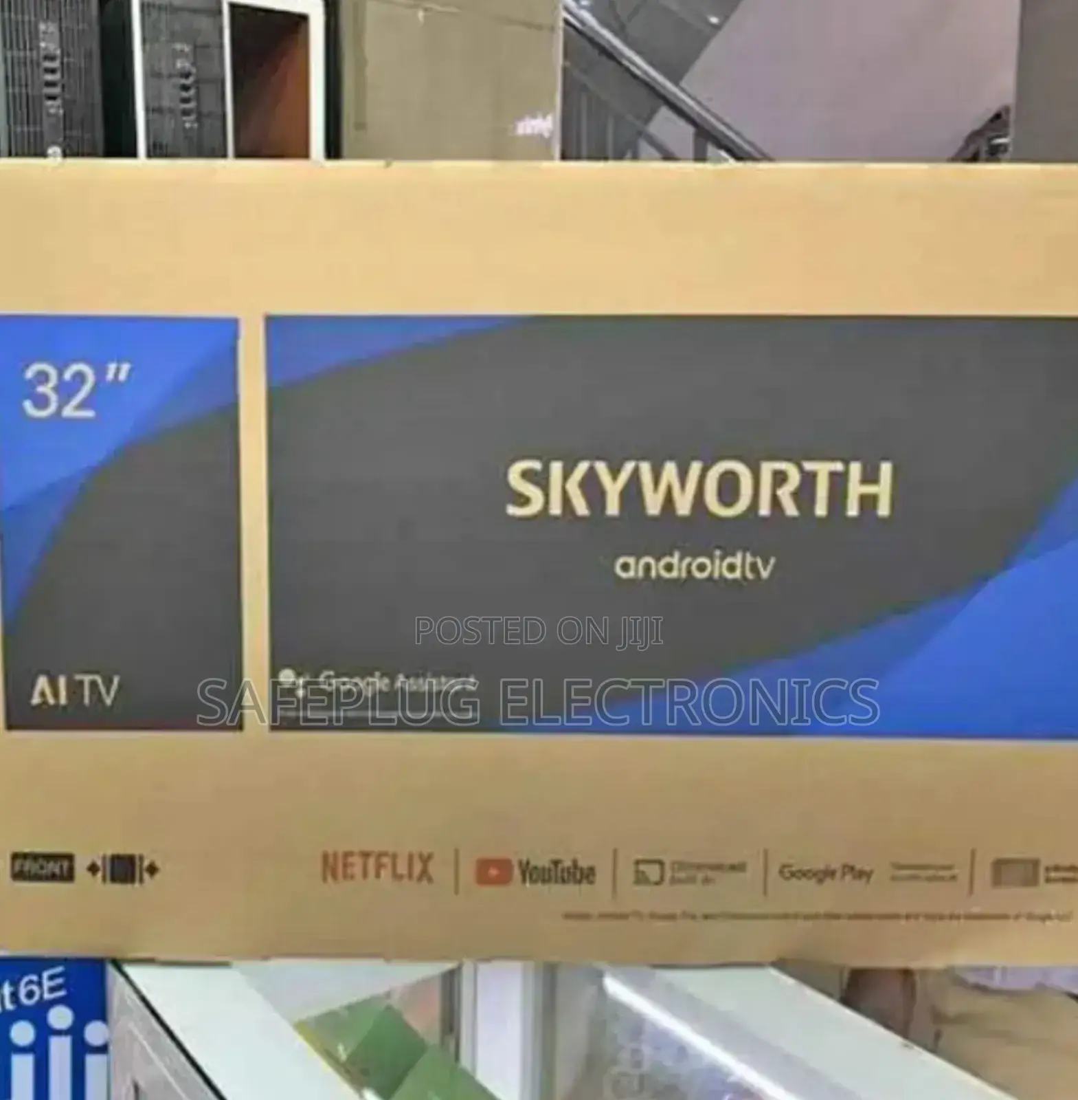 Tv Skyworth 32 Smart Android, Dobly Atmos+ Bluetooth