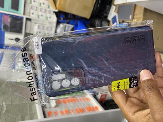Qingui Oppo Reno 6 Leather Case With Silicone Bumper - thumbnail 3