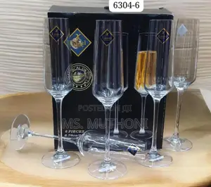 *190ml Long Stem Champagne/Flute Glasses /6pcs*