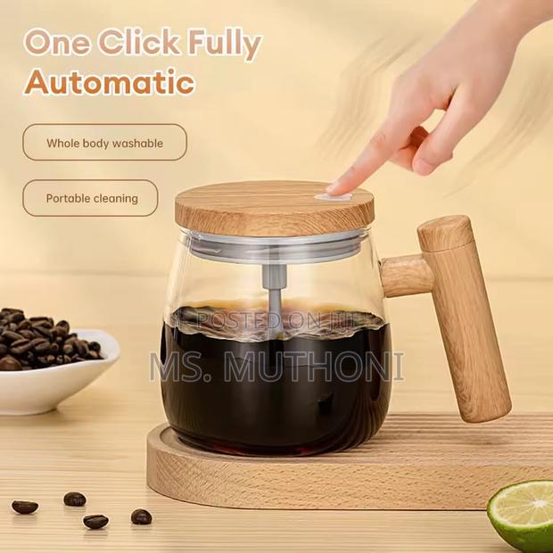 *400ml Electric Borosilicate Self Stirring Mug - thumbnail 2