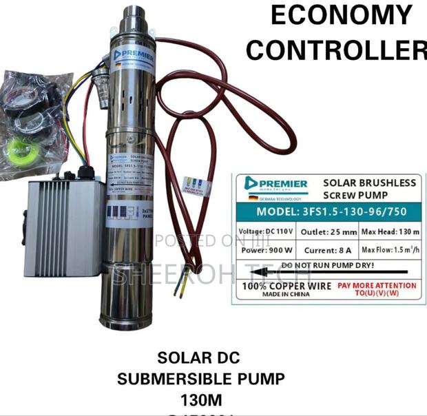 Dc Submersible Water Pump 130mtrs