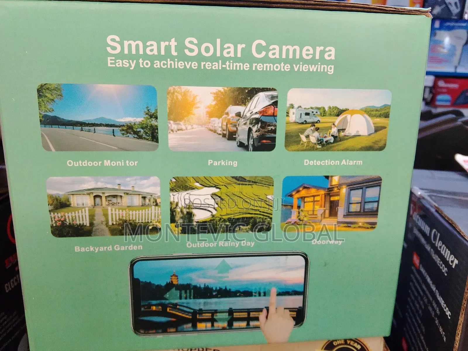 Solar CCTV Two Screens Camera