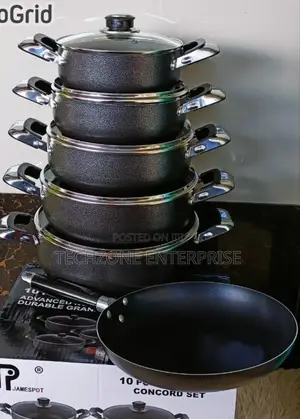 Jamespot 10 Pieces Heavy Duty Non Stick Cookware Set ;