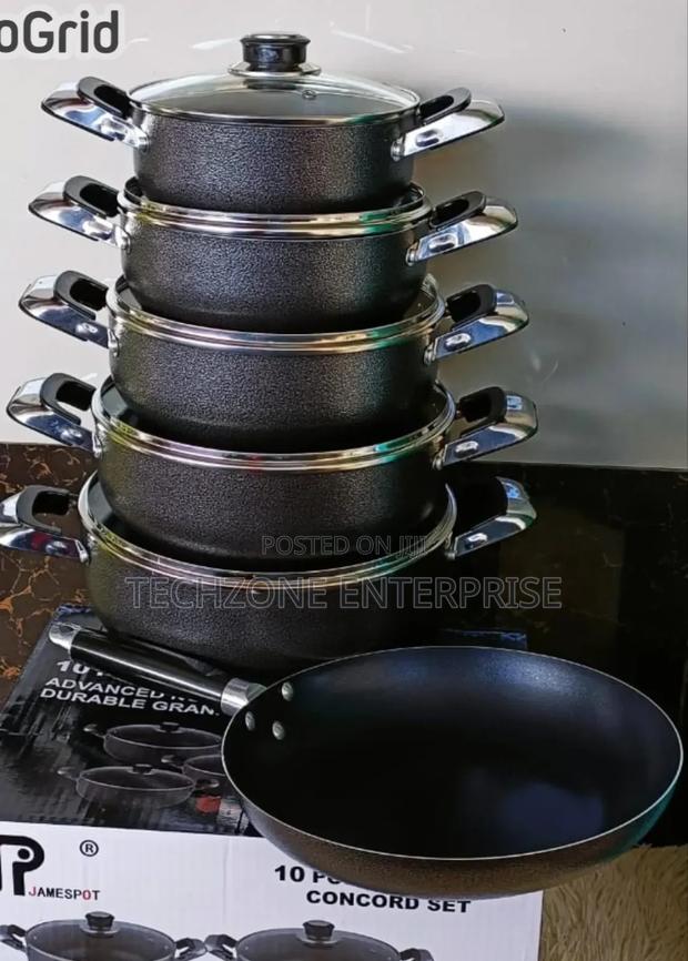Jamespot 10 Pieces Heavy Duty Non Stick Cookware Set ;