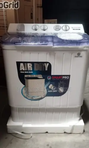 White 7.5kg Smart Pro Semi-Automatic Washing Machine ;