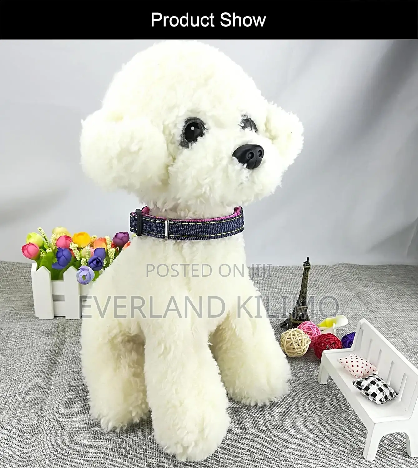 Denim Cloth Puppy Collar