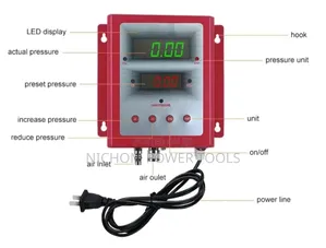Toller Digital Petrol Station Tyre Inflator Gauge