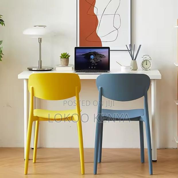 Home Chairs: Multiple Colors Plastic Dining Chairs - thumbnail 4