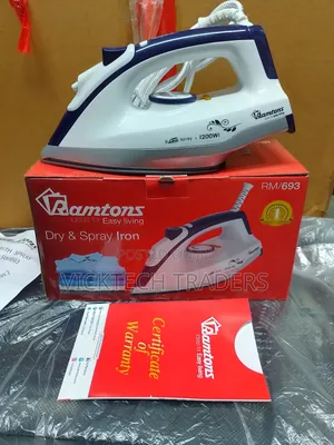Ramtons Dry and Spray Iron Box With 1yr Warranty