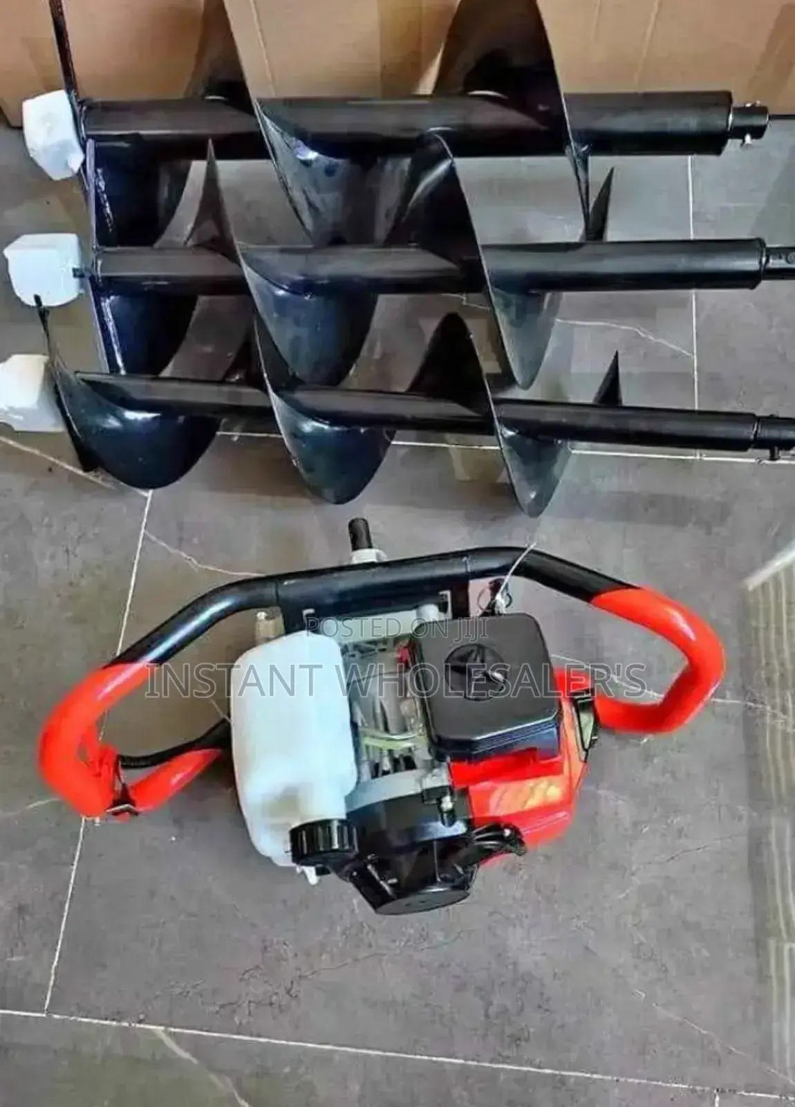 4 Stroke Earth Auger Machine 3 Bits