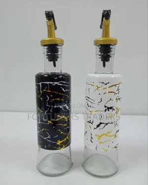 Glass Marble Oil Dispenser Bottle