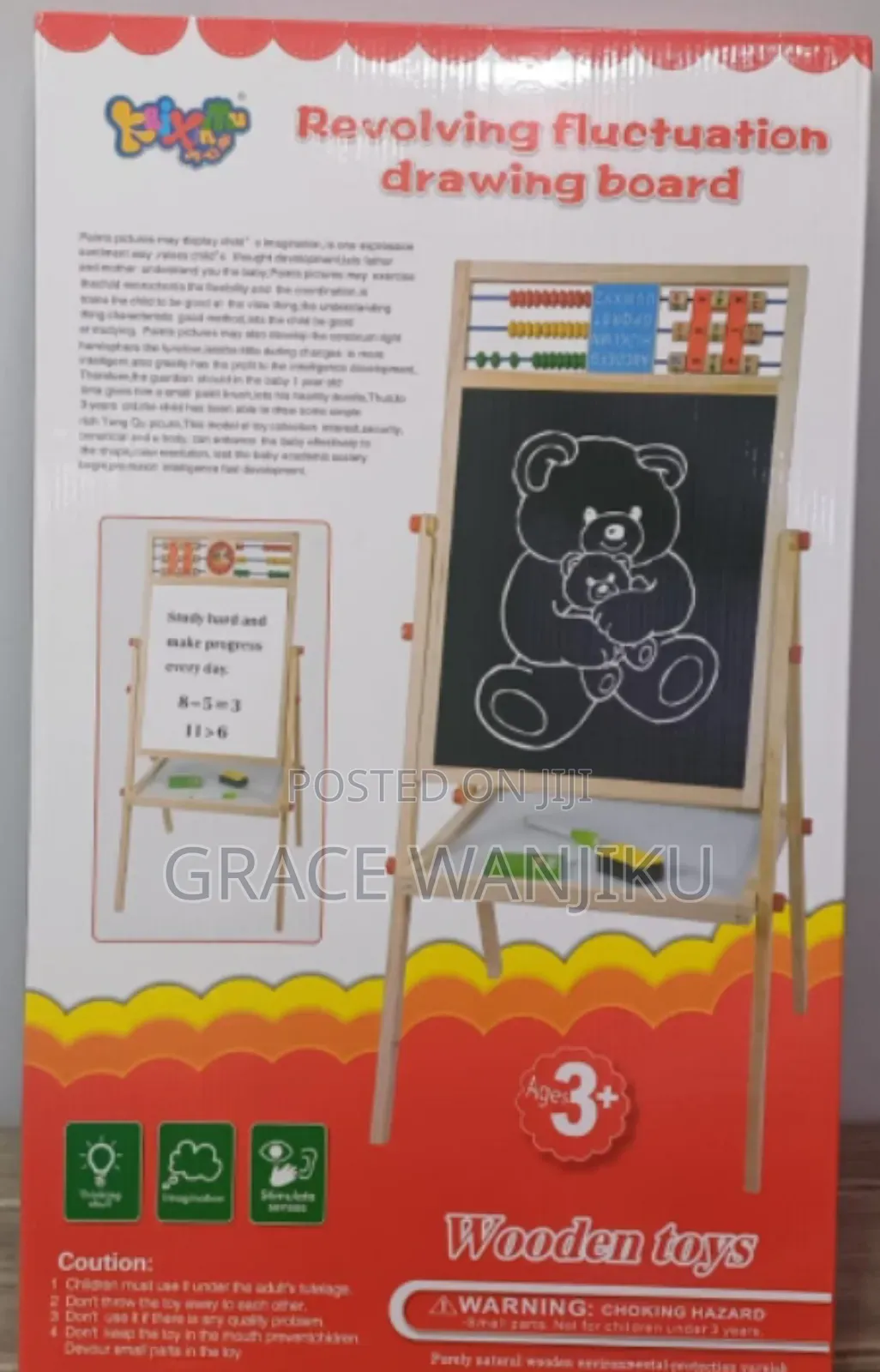*2 in 1 Wooden Blackboard