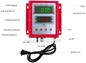 Toller Digital Petrol Station Tyre Inflator Gauge