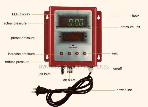 Toller Digital Petrol Station Tyre Inflator Gauge