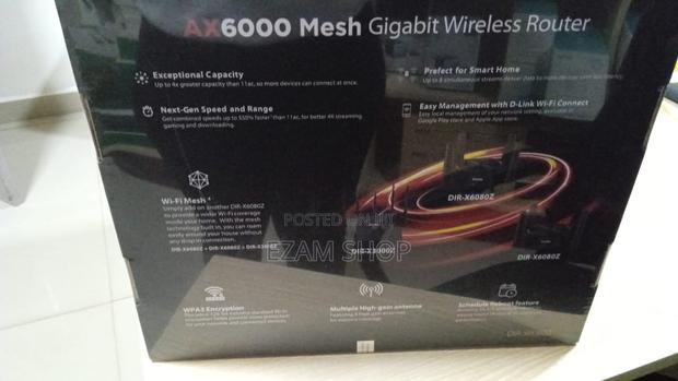D-Link Ax6000 Mesh Gigabit Wireless Router - thumbnail 4