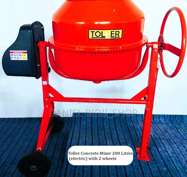 Toller Concrete Mixer 200 Litres (Electric) With 2 Wheels - main view