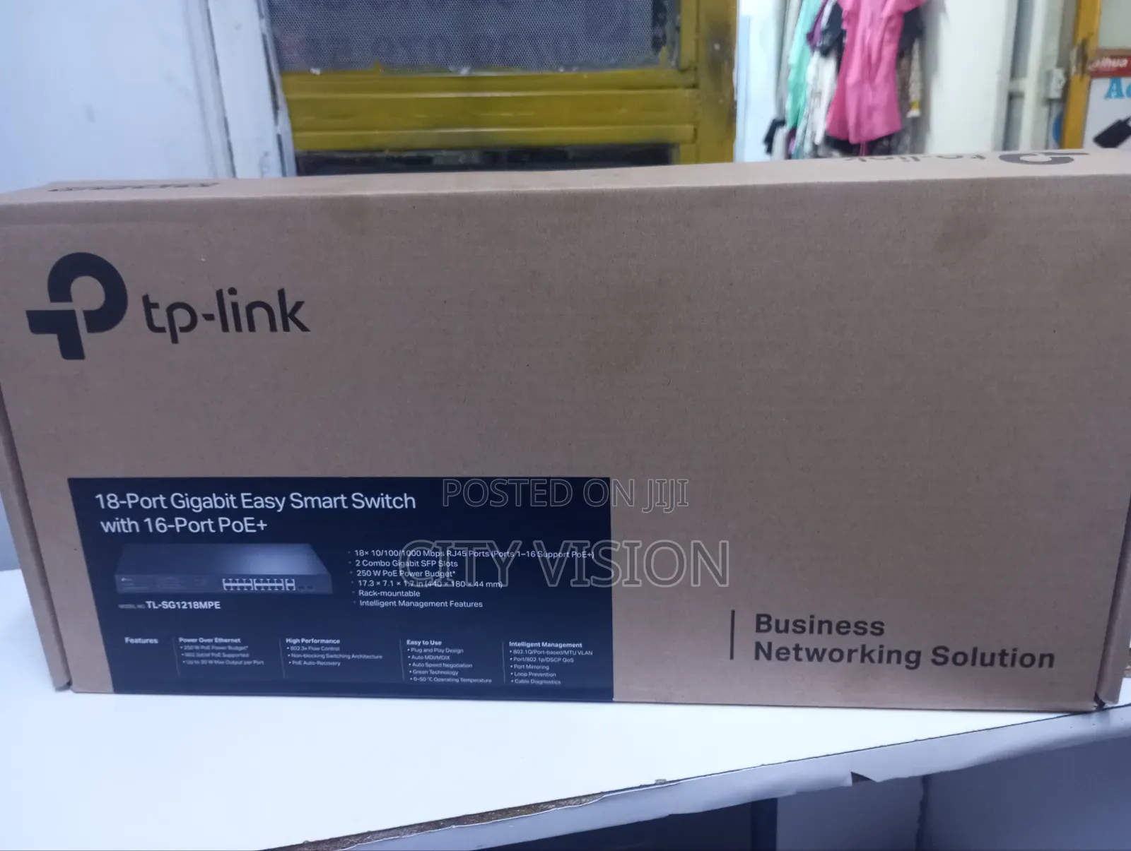18port Gigabit Easy Smart With 16port Poe Tp-Link" 16poe^°✓
