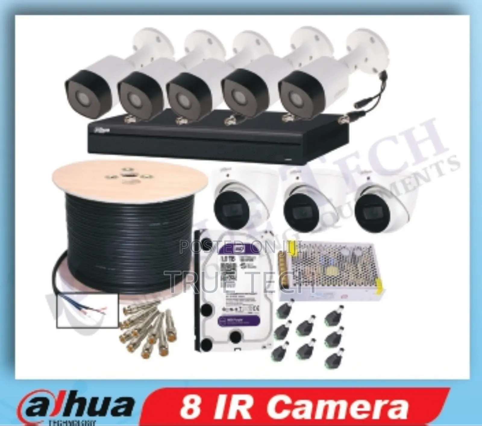 CCTV Cameras Installation 8 Cameras Ir Dahua Package