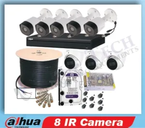 CCTV Cameras Installation 8 Cameras Ir Dahua Package