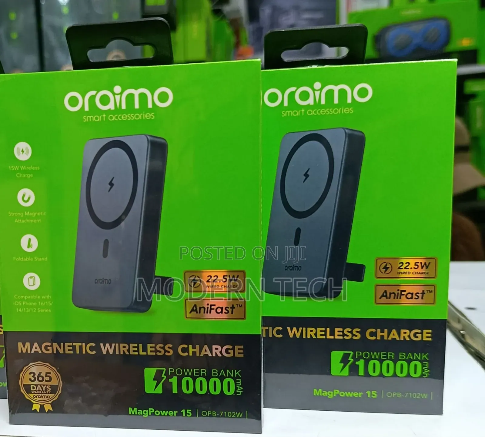 Oraimo Magpower 15 10000mah Wireless Power Bank