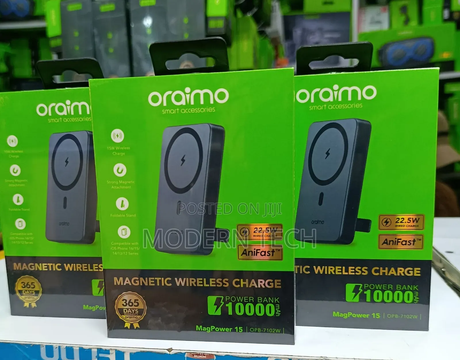 Oraimo Magpower 15 10000mah Wireless Power Bank