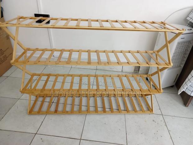 Bamboo Shoe Rack Stand - thumbnail 2