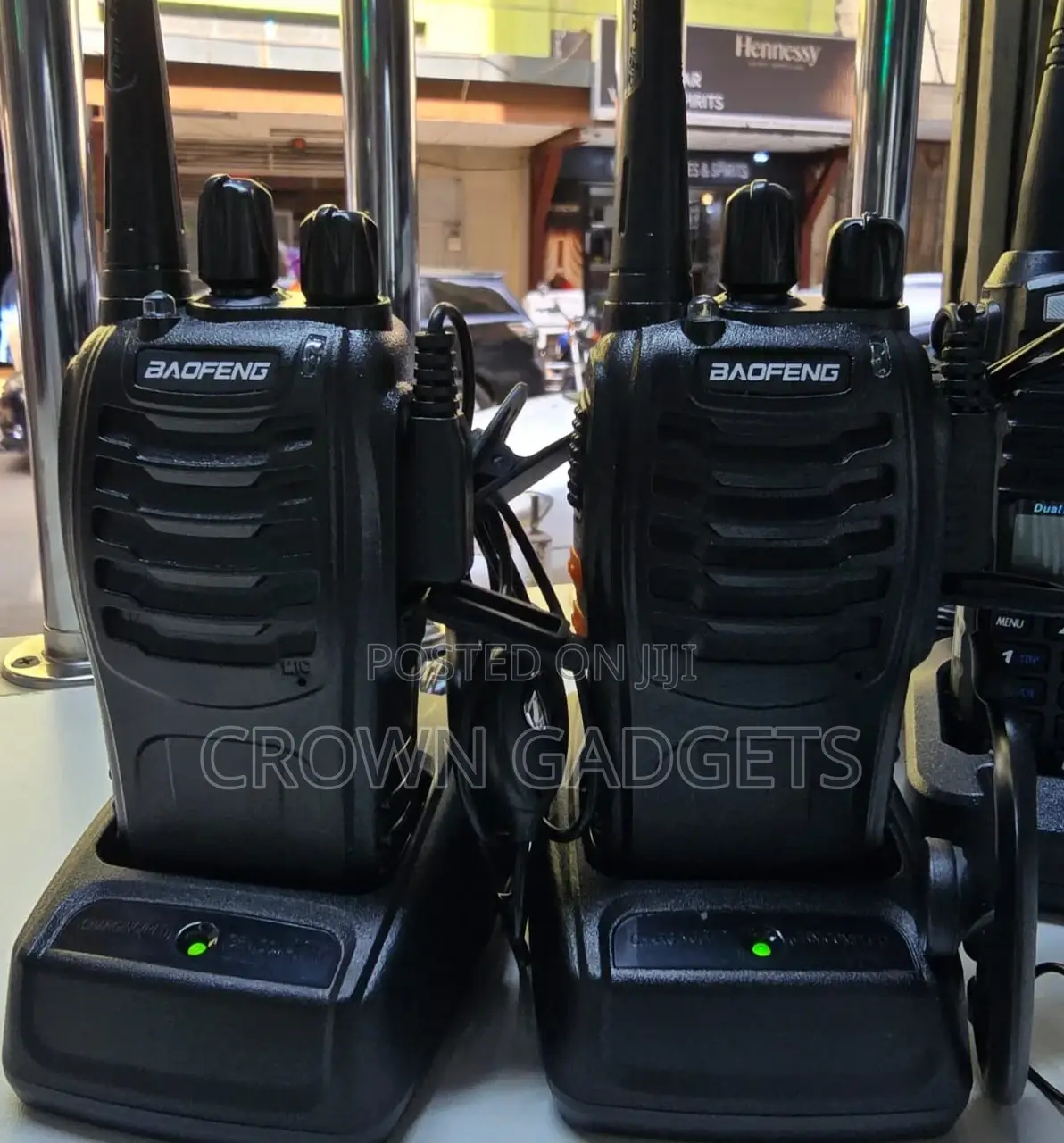 Dual PTT Baofeng Radios – 2 Units + Rechargeable Battery