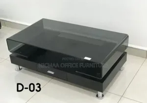 Curva Black Glass Coffee Table
