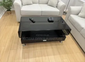 Curva Black Glass Coffee Table