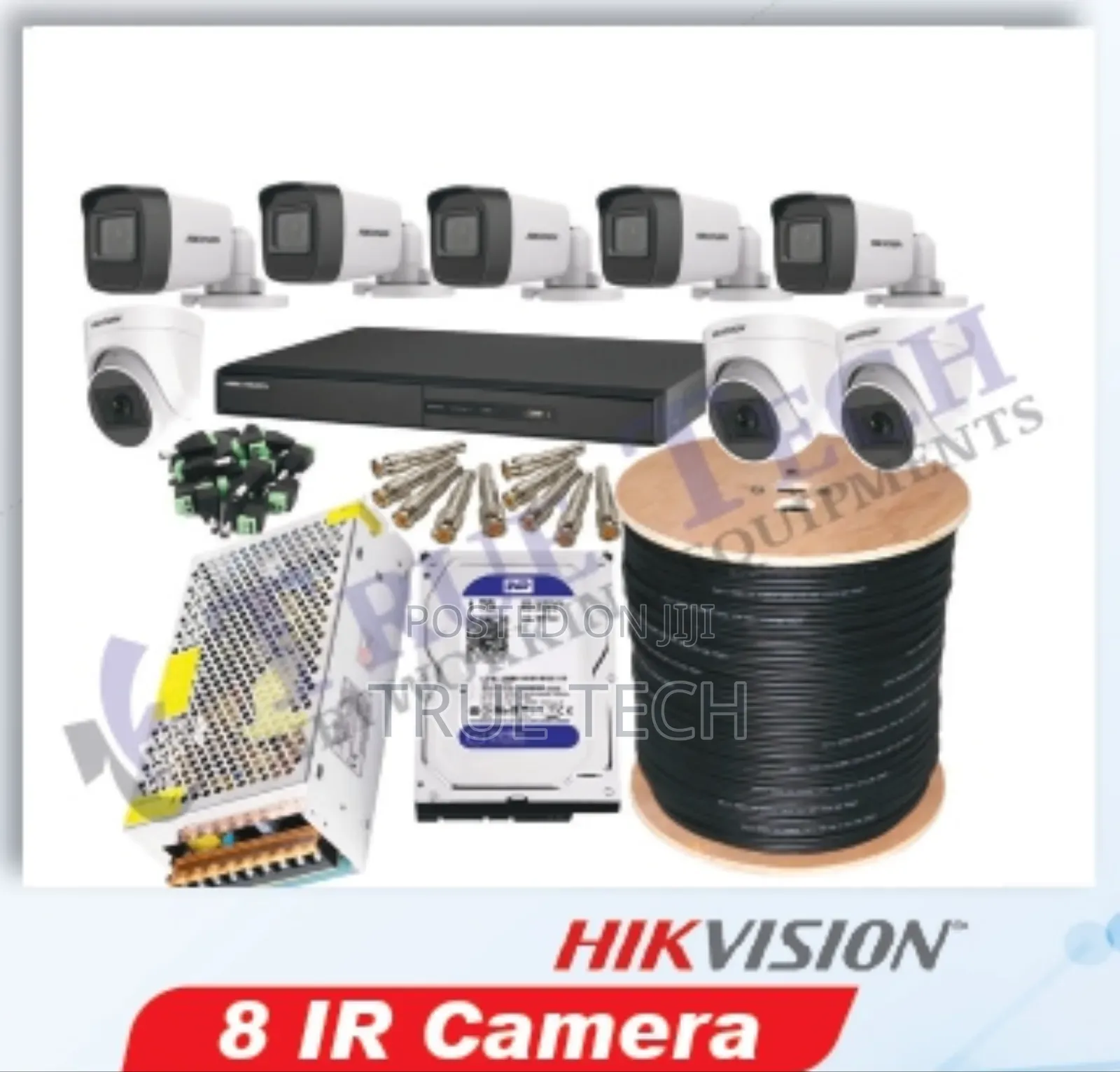 CCTV Cameras Installation 4 Cameras Ir Hikvision Package