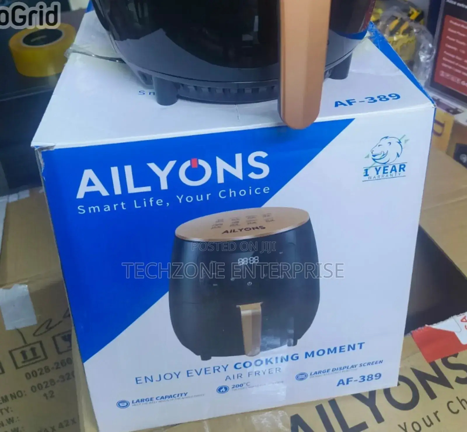 Ailyons (Af-389) 5l Air Fryer
 Adjustable Settings ;