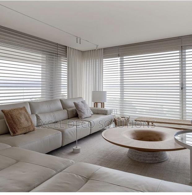 Modern Day Night Zebra Blind - main view