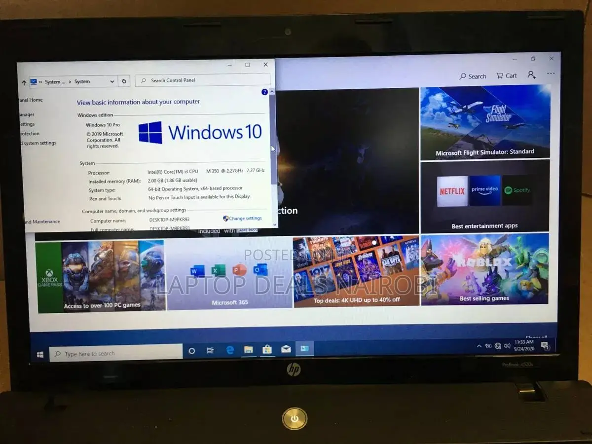 Laptop HP ProBook 4520S 4GB Intel Core I3 HDD 128GB