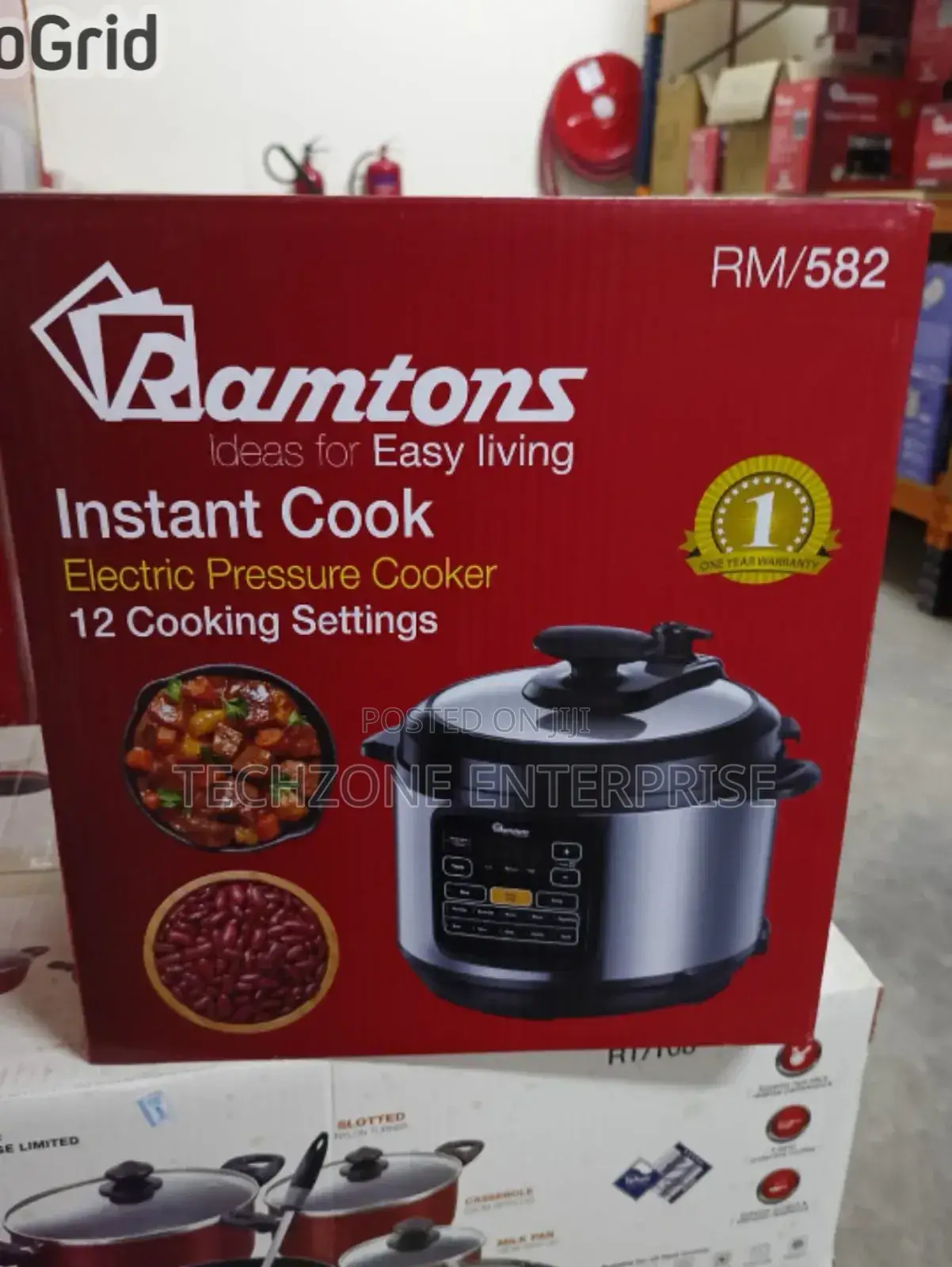 Ramtons Rm582 6 Litres Electric Pressure Cooker 1100w ;