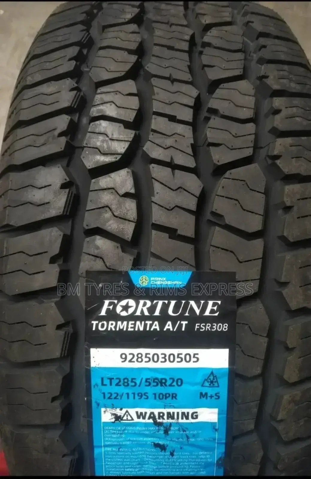 285 /55 R20 Fortune Tyres (All Terrrain)
