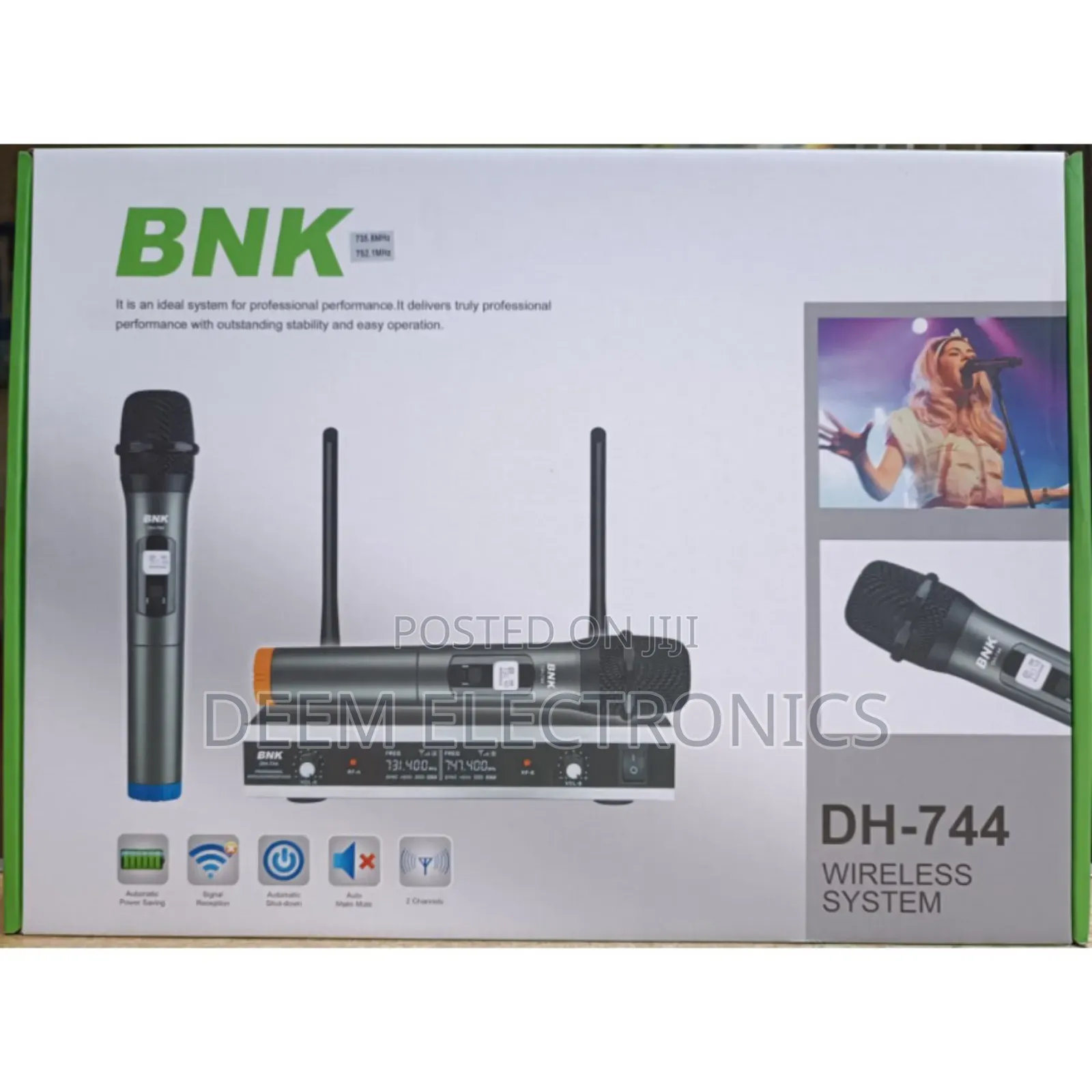 BNK Dh-744 Wireless Microphone System.