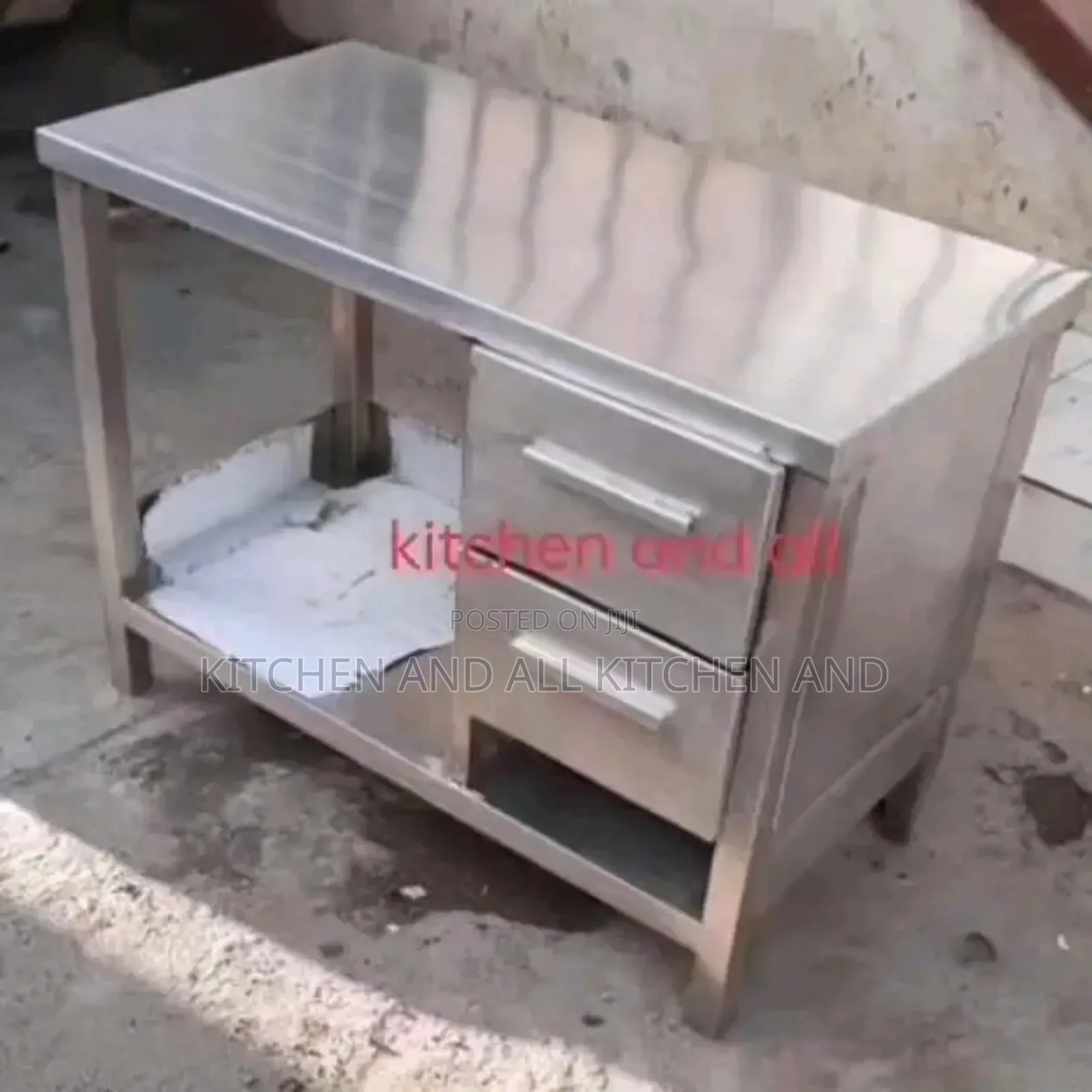 Kitchen Table With Drawers All Stainless