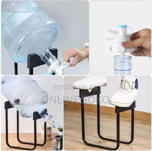 Water Gallon Bottle Dispenser Bucket Storage Rack With Water Spout Tap