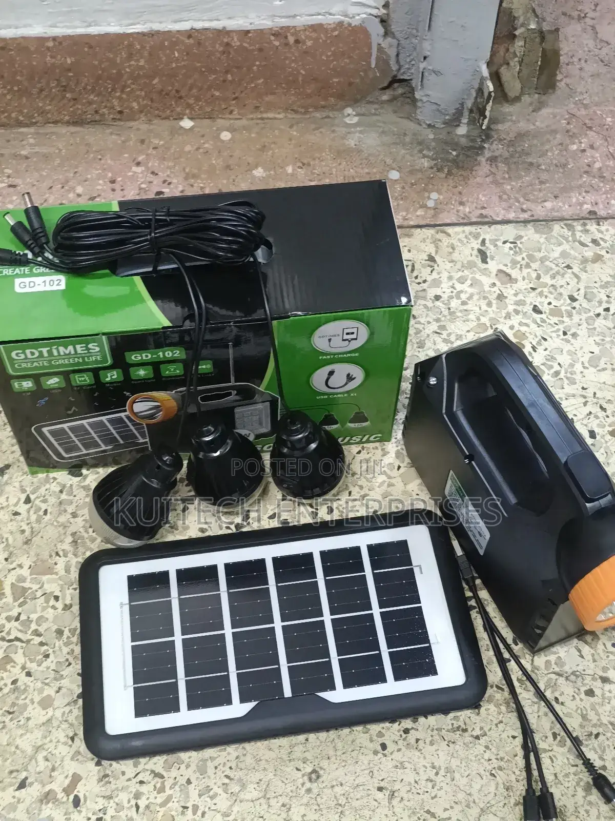 Solar Light Emergency Kit/Home Lighting Kit 3bulb