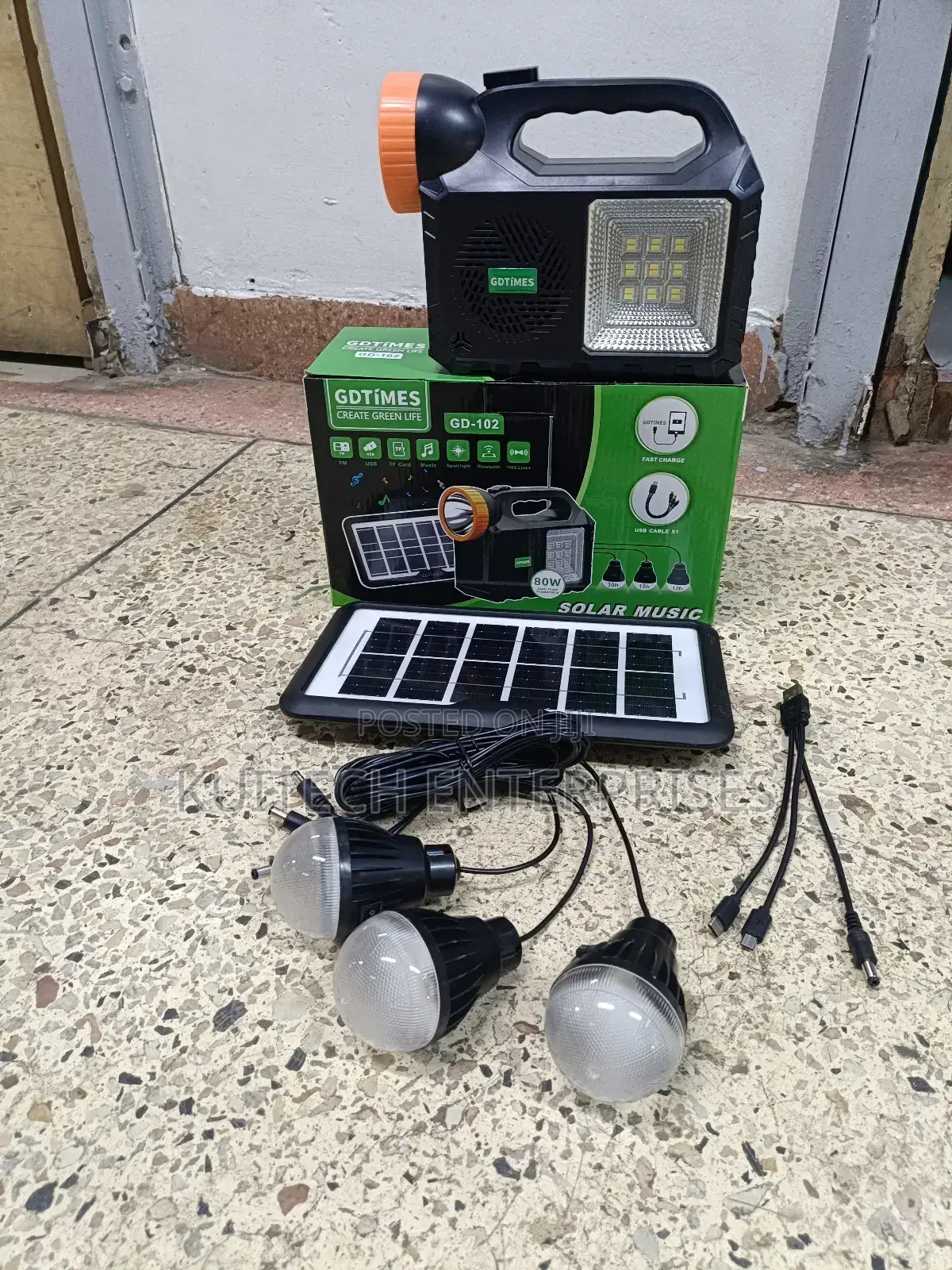 3bulbs Home Solar Lighting Kit/Emergency Solar Home System