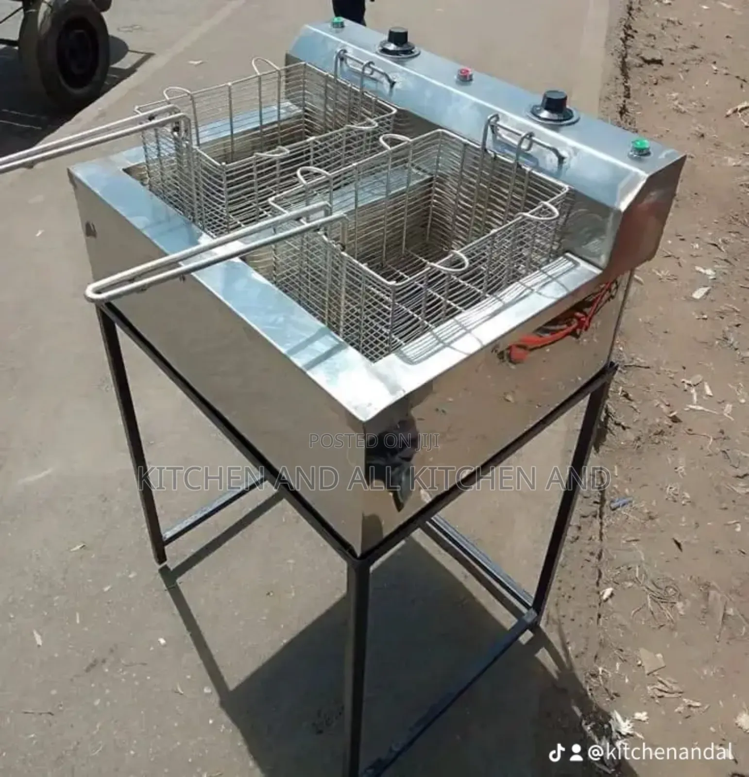 Stainless Steel,Double Element Fryer