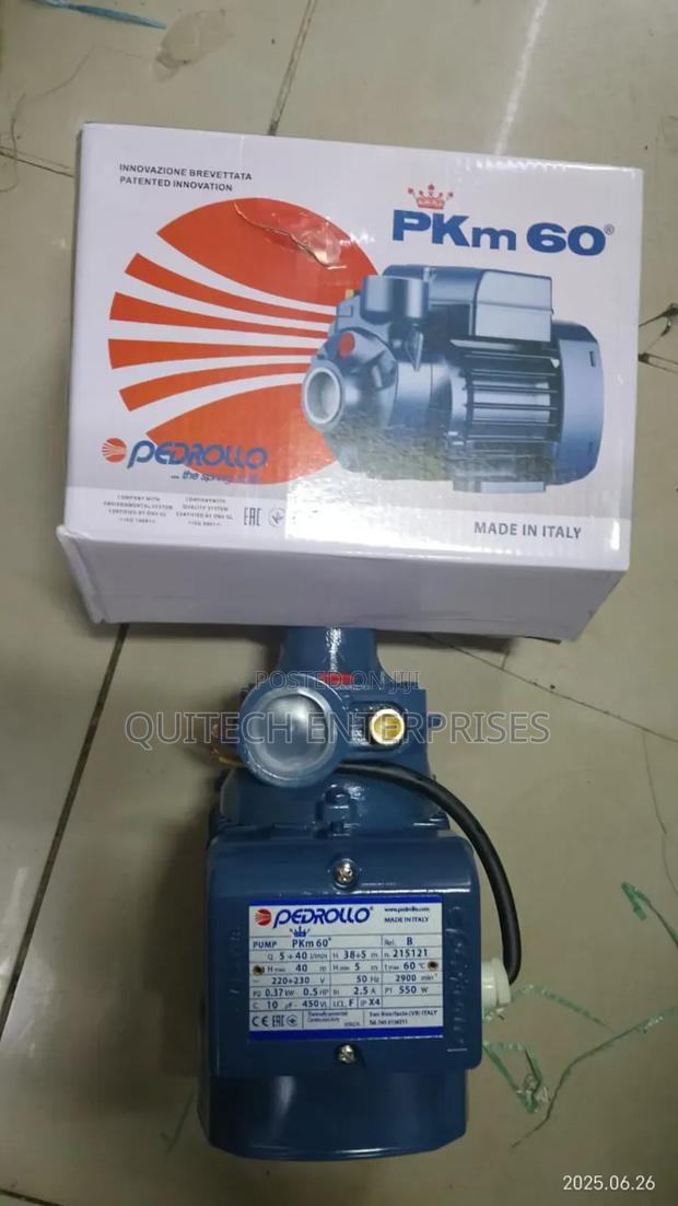 0.5hp Pedrollo Water Pump/Electric Pedrollo Pump Pkm60