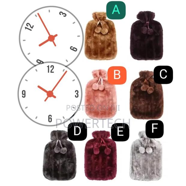 *Hot Water Bottles With Faux Fleece Cover