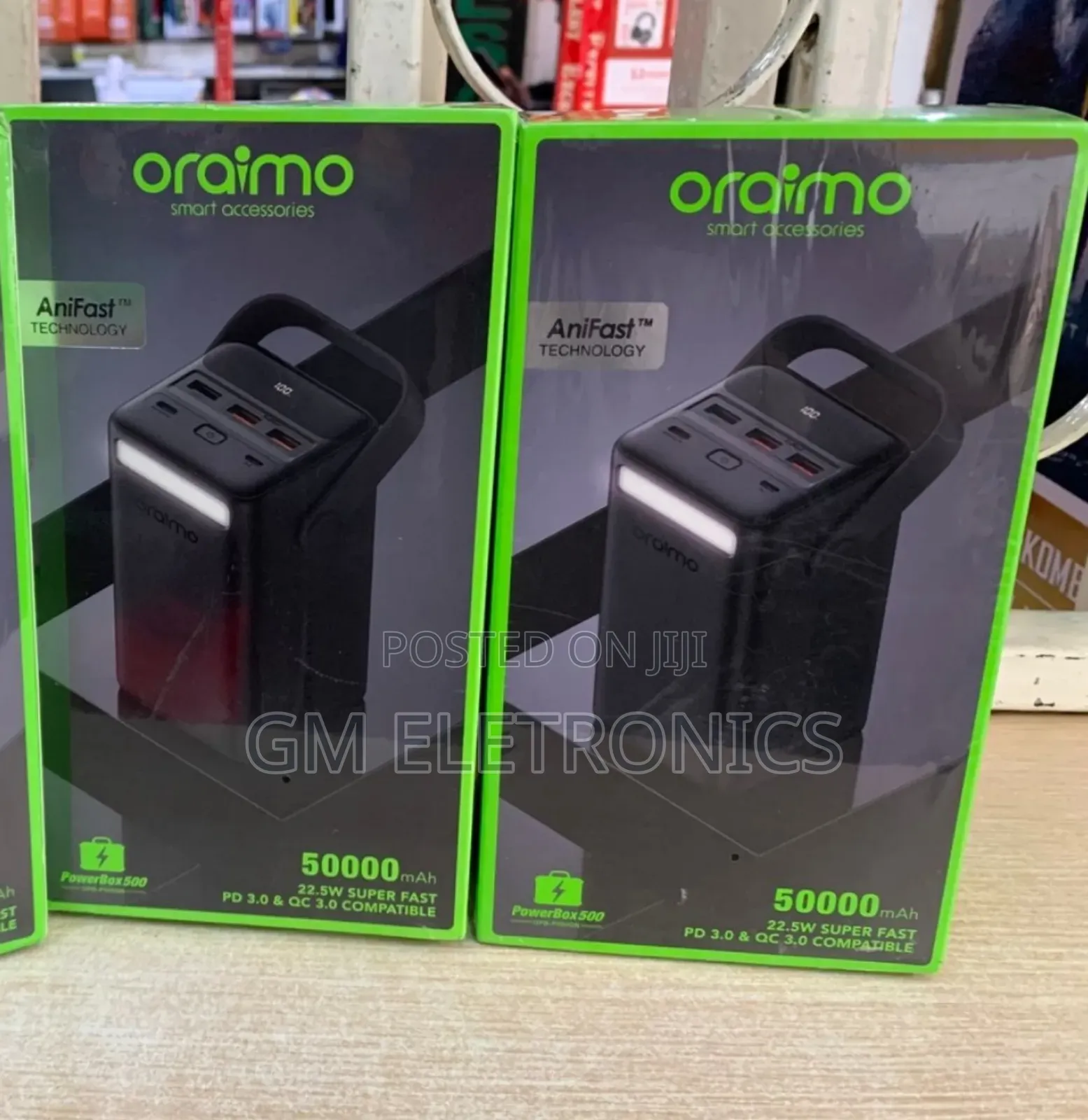 50000mah Anifast 22.5w Powerbank With 4 Output Ports.